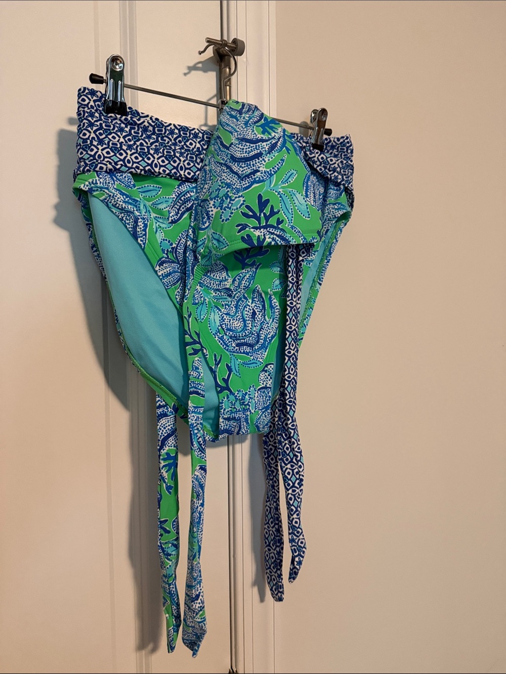Lilly Pulitzer Green and Blue Printed Bikini
